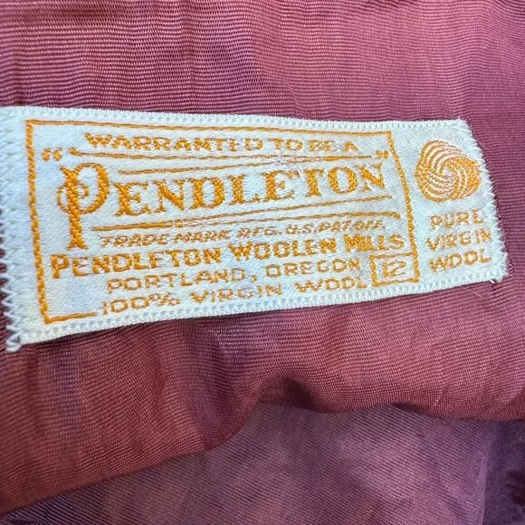 Pendleton Vintage Wool Green Blue Tartan Plaid Pleated Cheerleader Mini Skirt S - Picture 2 of 8